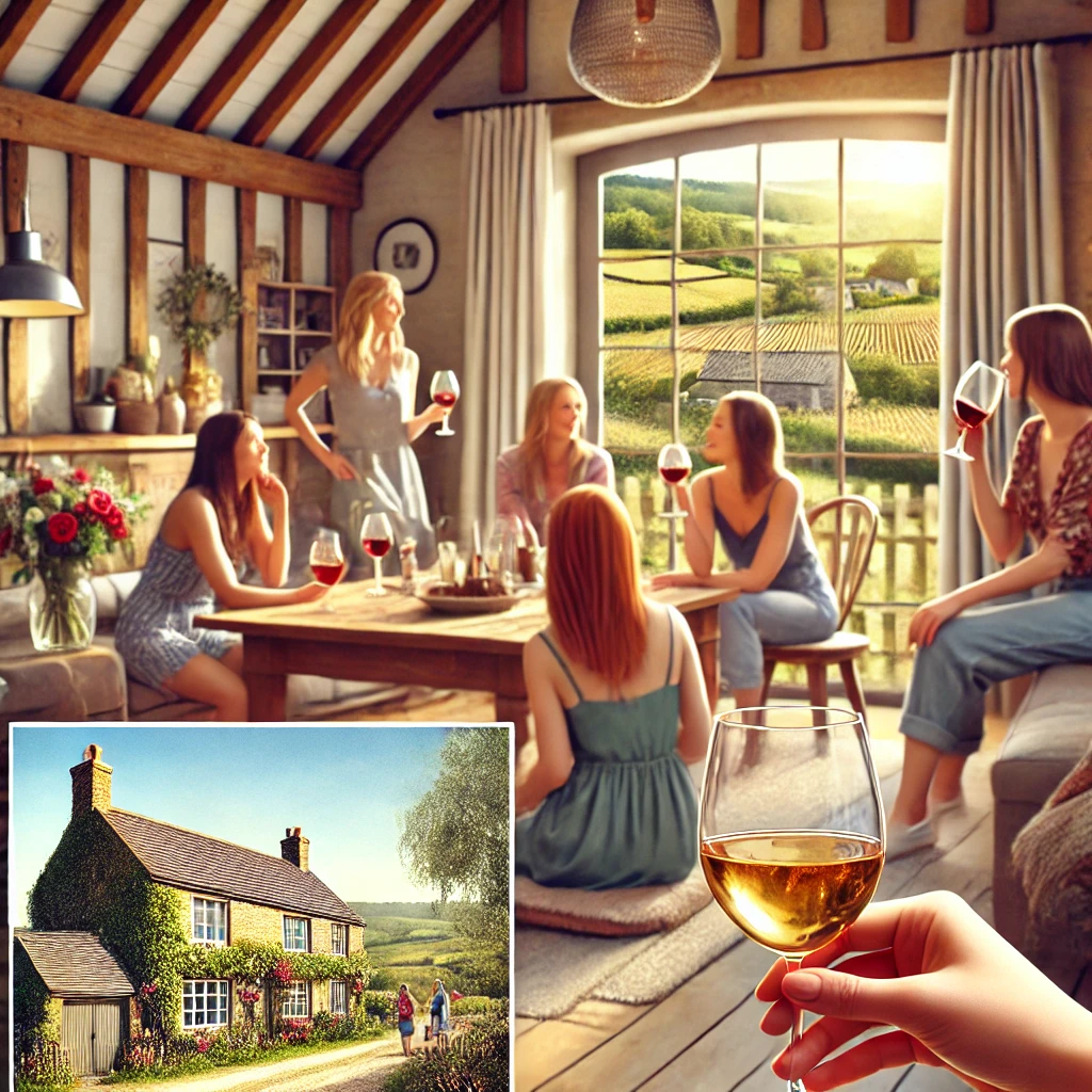 Hen Party Countryside Getaway in Somerset: Cozy Cottages, Wine, and Stargazing